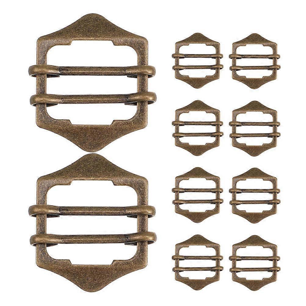 30Pcs Metal Buckle Clips for Adjustable Strap Slide Buckle in Coffee