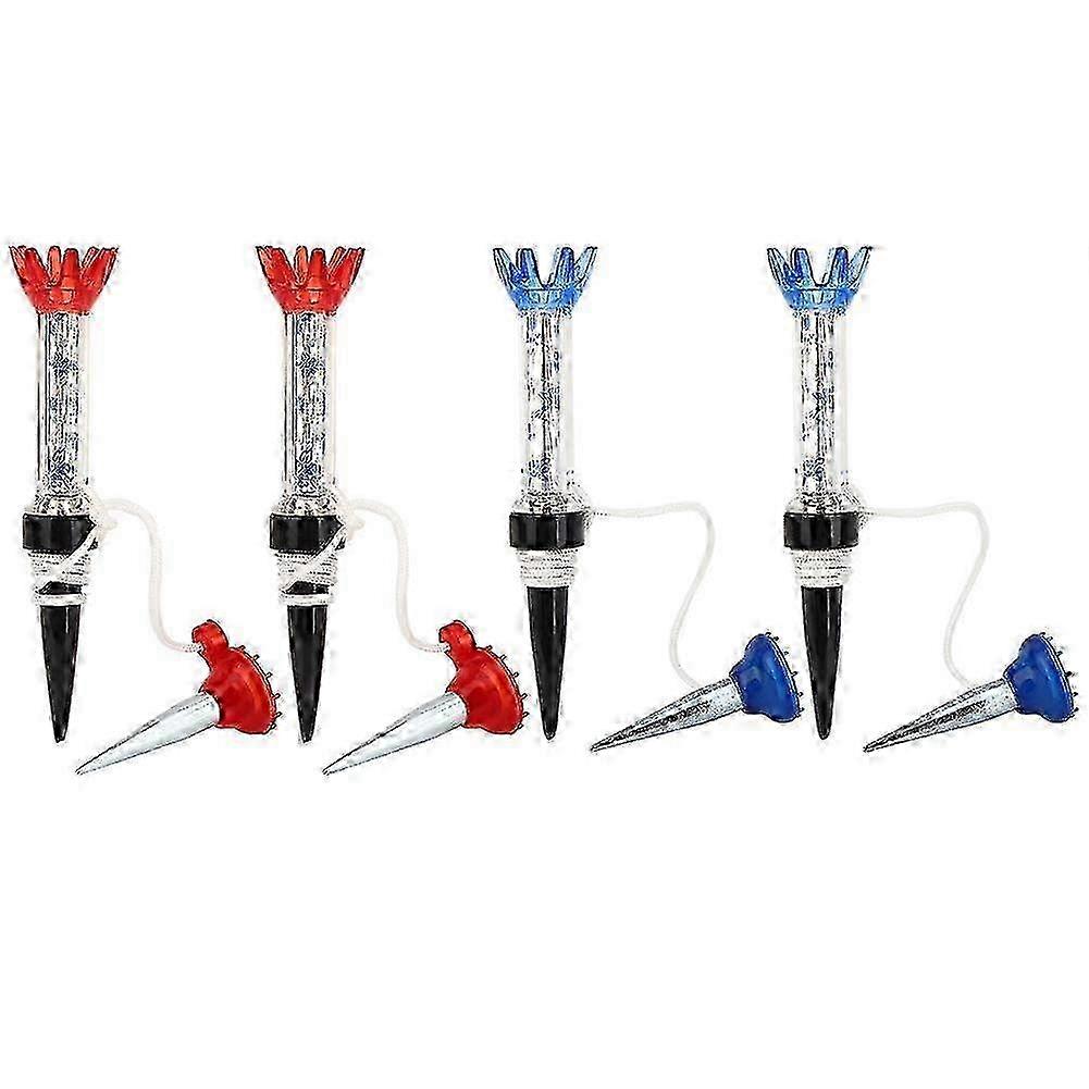 Golf Tee with String, 4 Pieces Spring Golf Practice Tees Magnetic Support