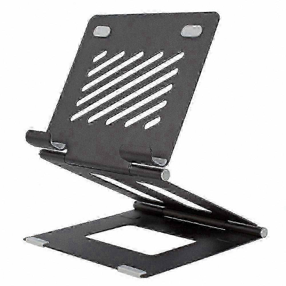 Foldable Metal Laptop Stand with Cooling Feature, Black
