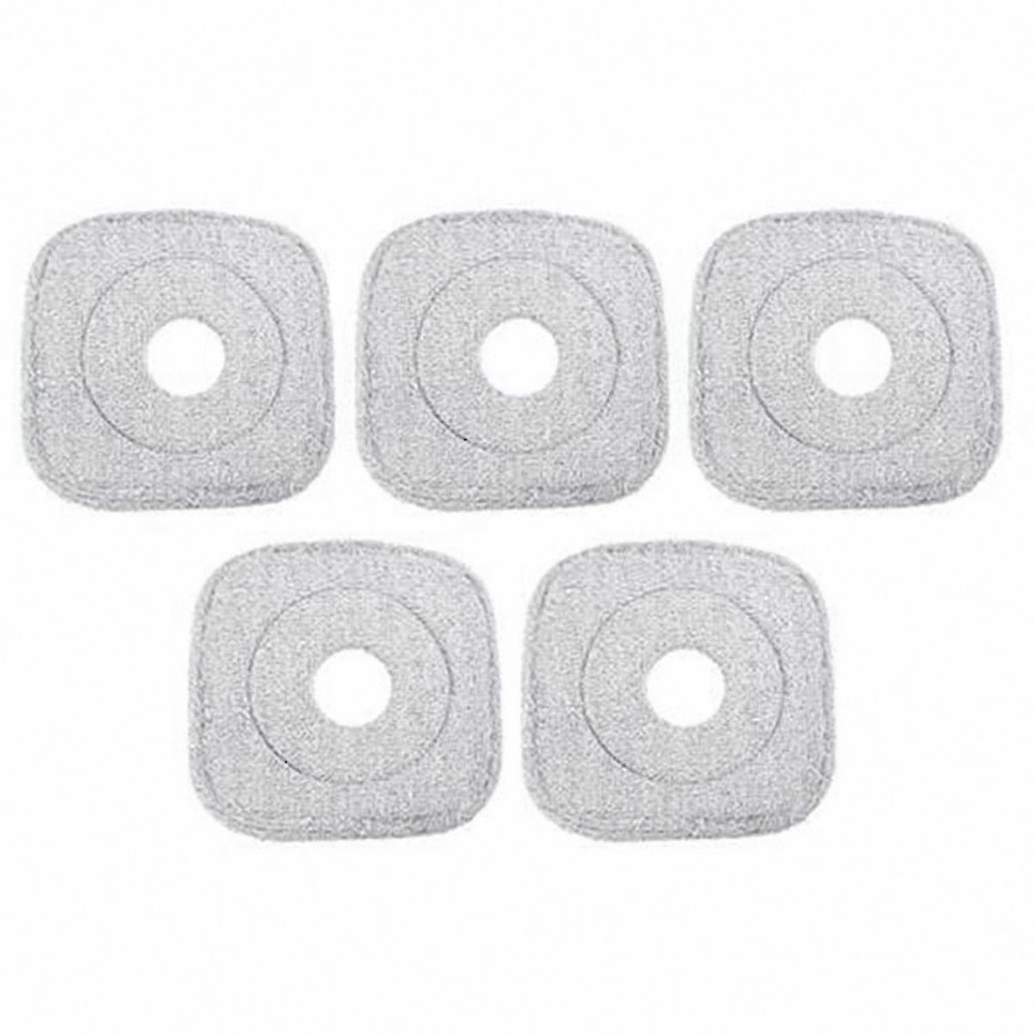 5-Pack Microfiber Mop Cloths for Floor Cleaning with Rotating and Squeezing Functionality Universal Fit for Most Mops