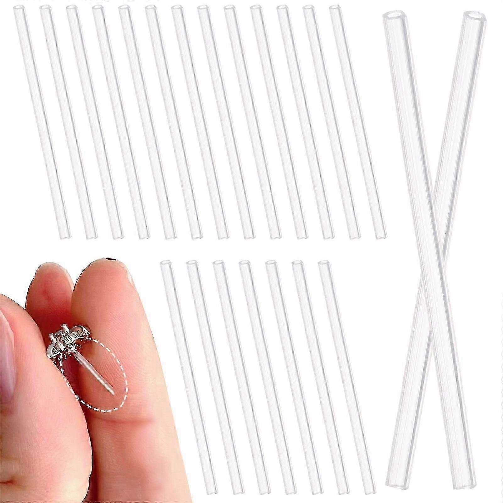 シリコンイヤリングチューブは女性用イヤリングプロテクター50個を使用します