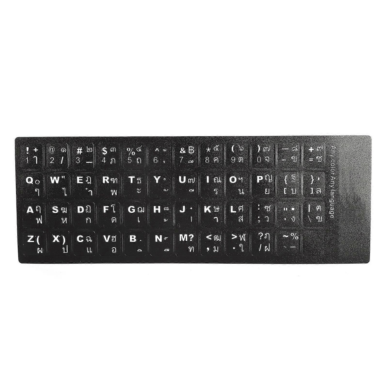 Thai Keyboard Sticker Replacement Keyboard Sticker for Desktop Computer Laptop Accessory
