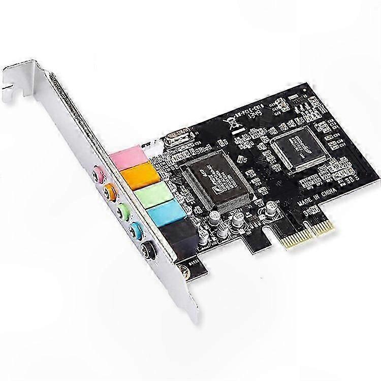 PCIe 5.1 Audio Card with CMI8738 Chip for 3D Surround Sound on PC Computers