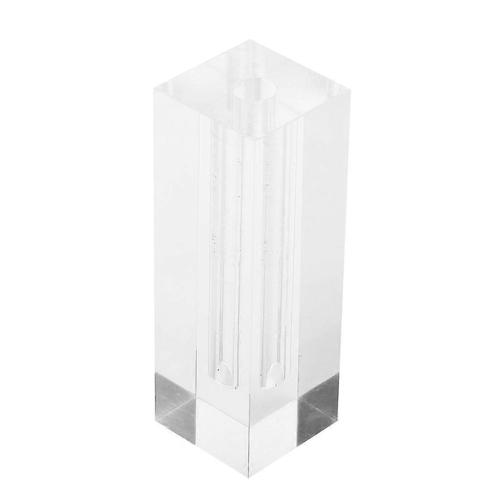 Transparent Rectangular Rose Flower Base Acrylic Display Stand Home Room Decoration Ornament