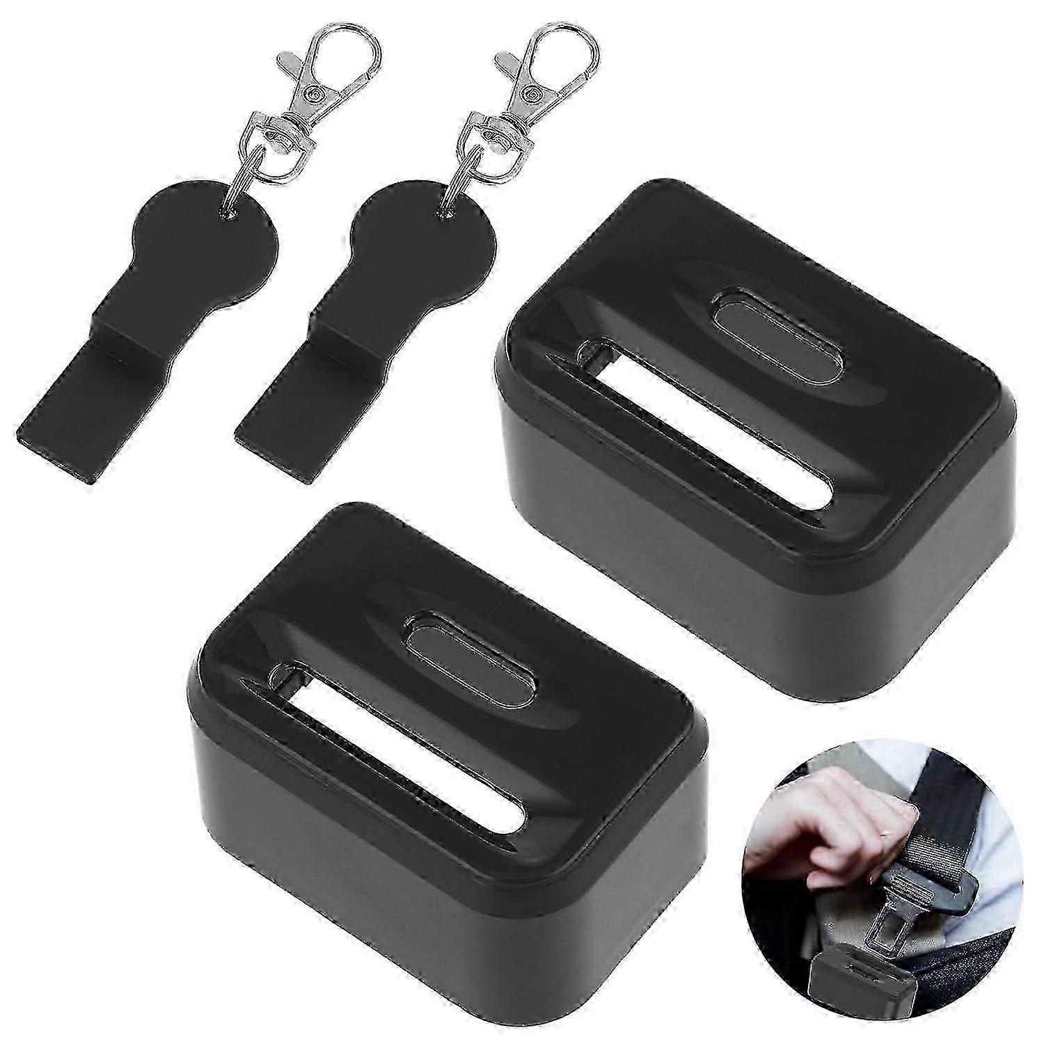 2 יחידות מנעול חגורת בטיחות לילדים, משמש ככיסוי מגן אבזם חגורת בטיחות לרכב