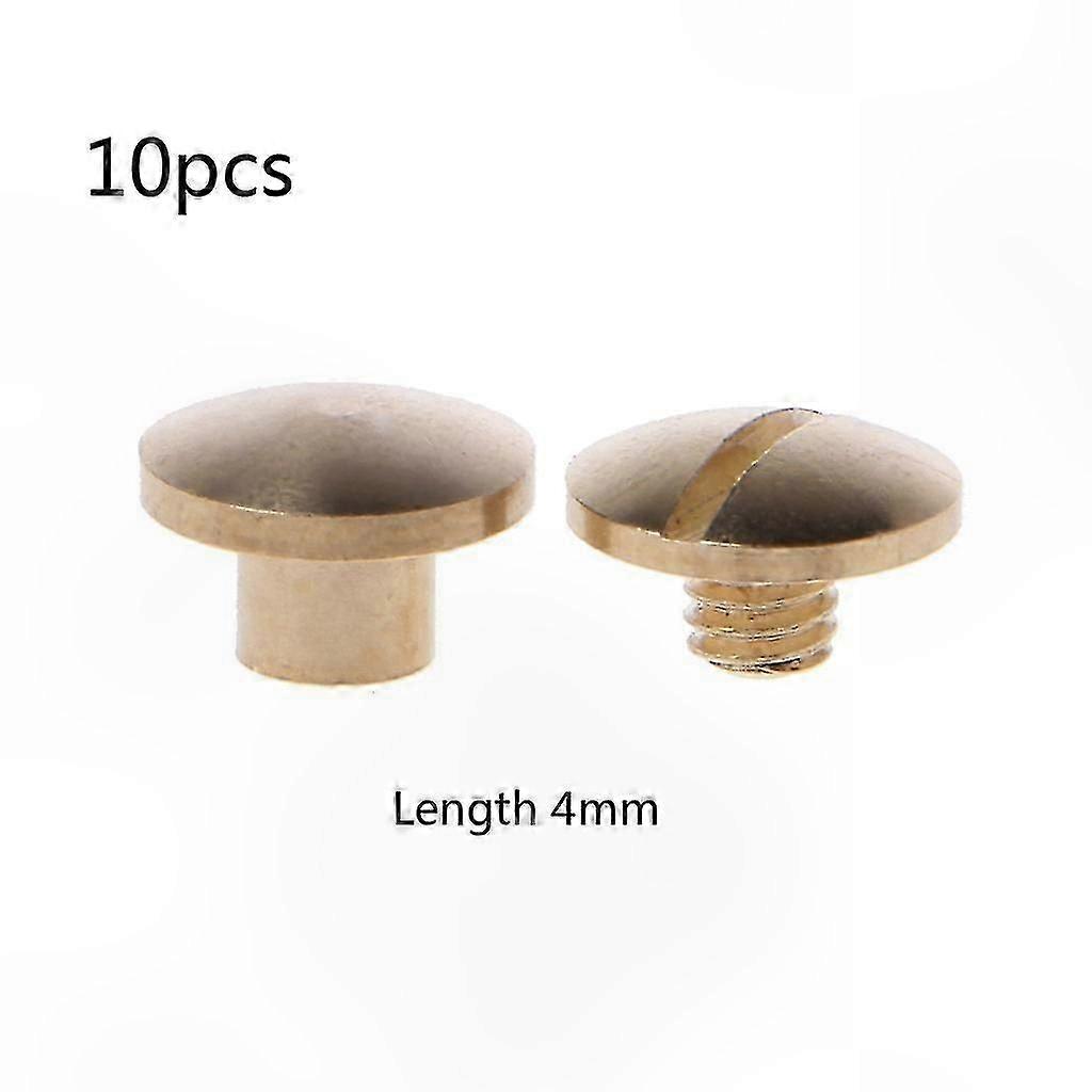 10 Sets Binding Screws Posts Kit for Leather Belt Repair Fasteners