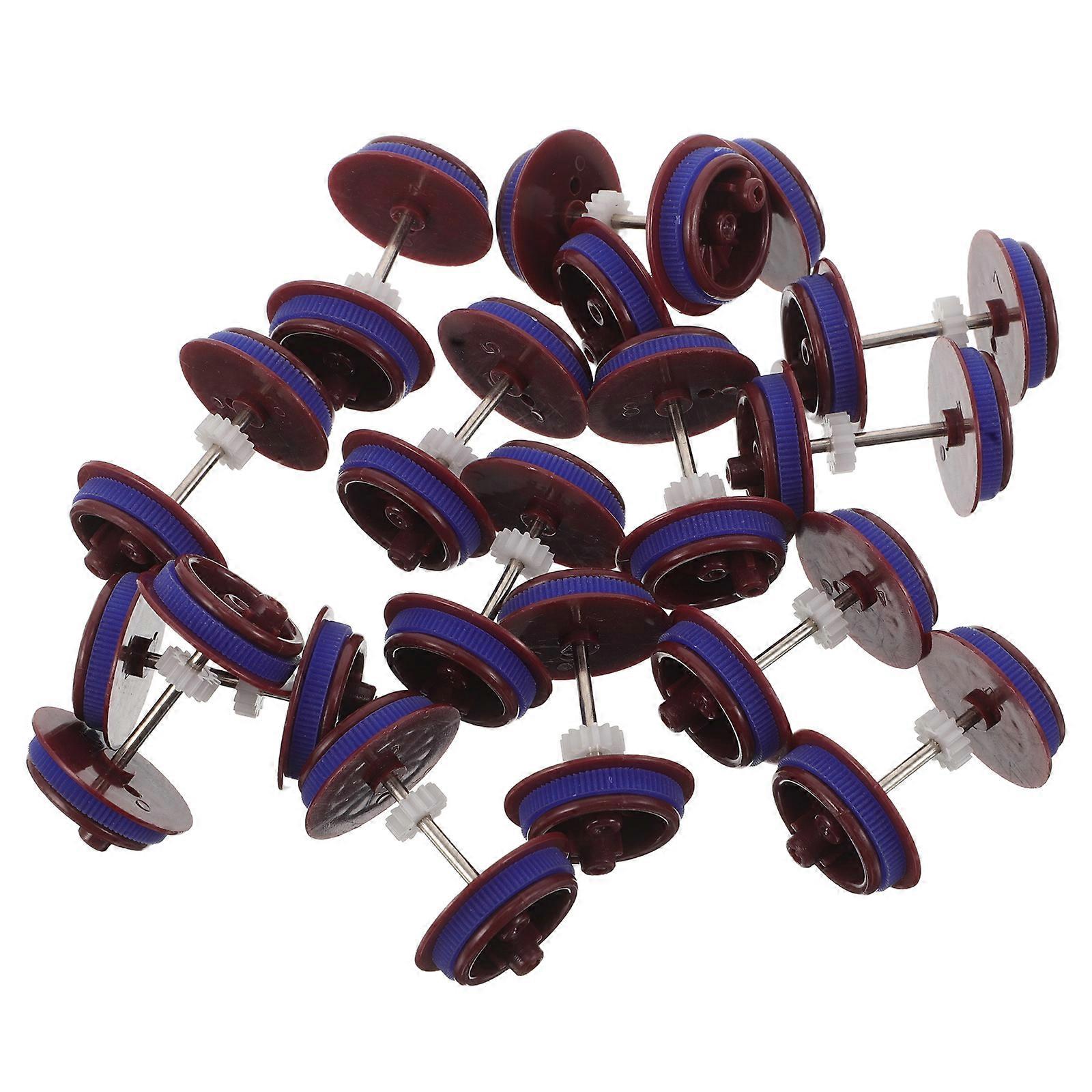 Plastic Toy Train Wheels for DIY Assembly 75Pcs Parts