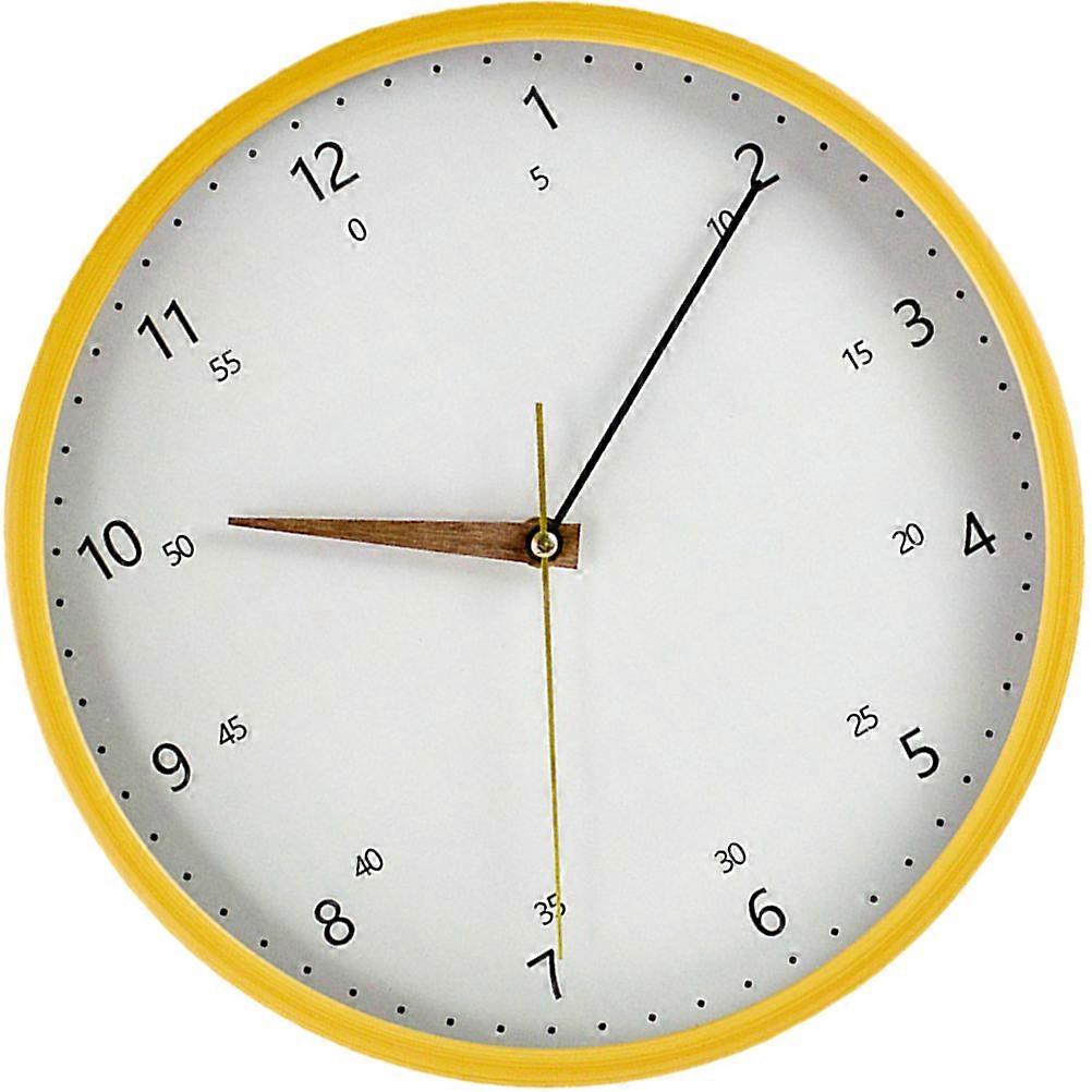 Decorative Wall Hanging Clock Round Wall Clock for Living Room 2Pcs