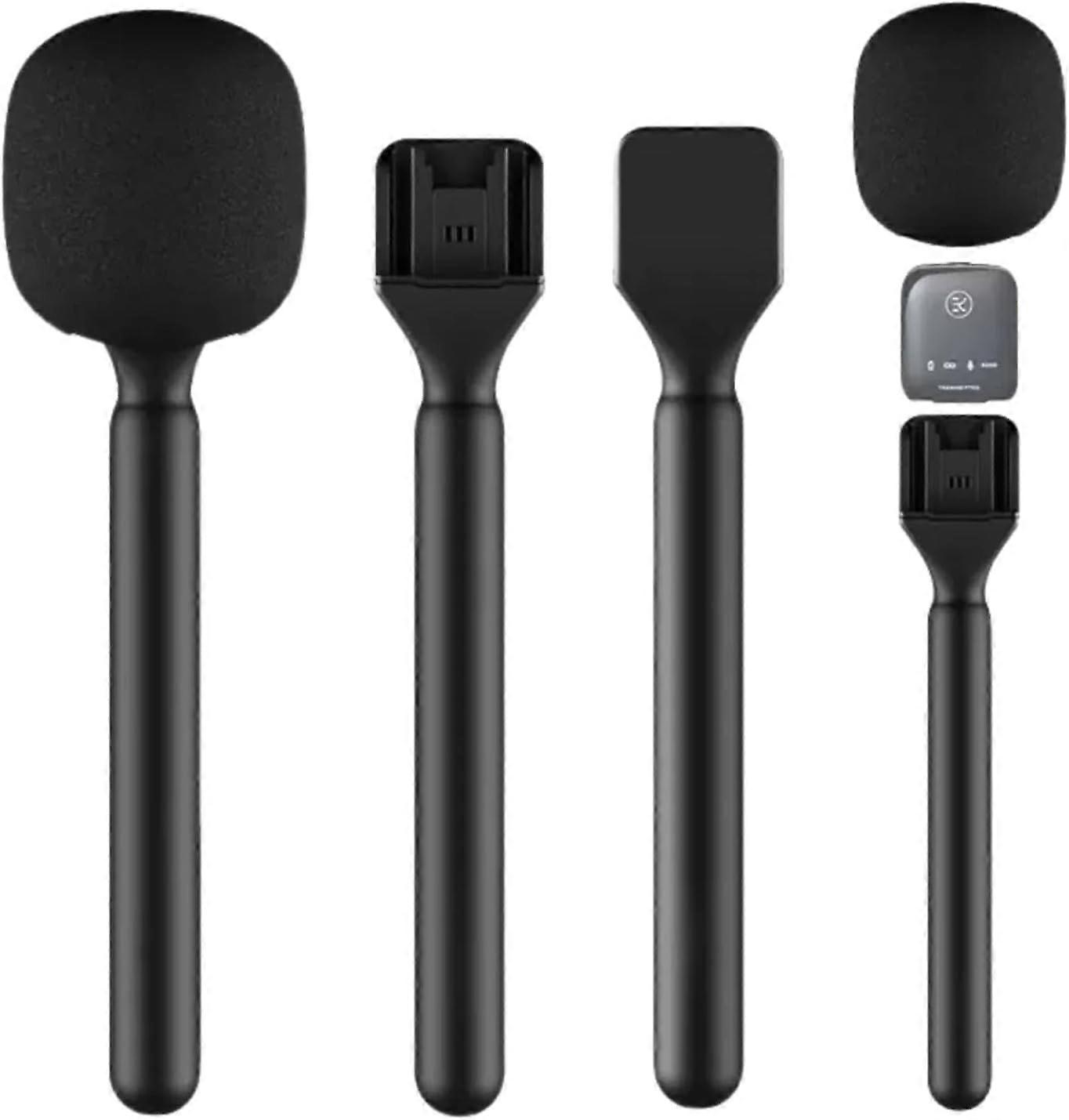 Mic Handle for DJI Mic 1/2 and RODE Wireless GO II/ME/Pro Handheld Stand, Lavalier Holder, Replacement Mount
