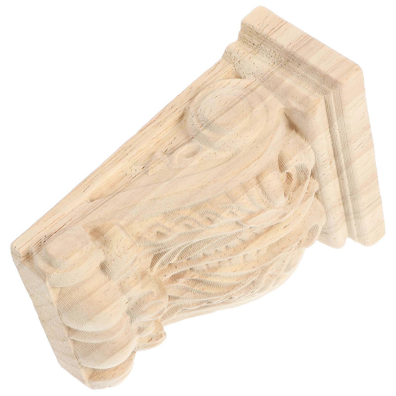 Wood Corbels Decorative Corbel for Home Use 5Pcs Khaki Color