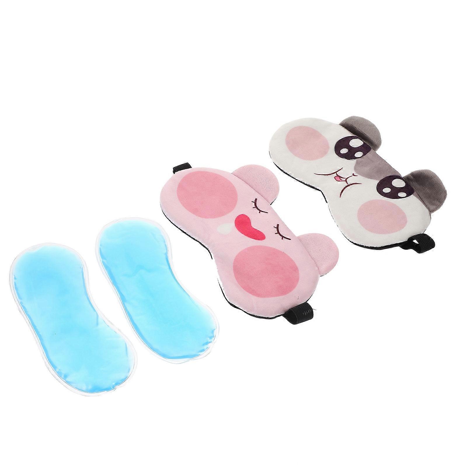Comfortable Sleeping Eye Mask 6Pcs Ice Pack Shape For Children And Students Napping Occasion With Improved Sleep Function