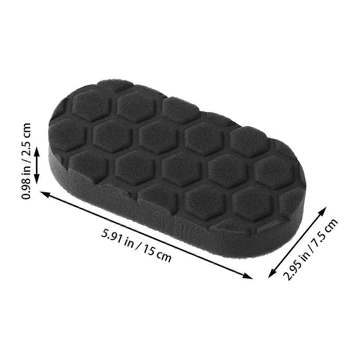 9 Pcs Sponge Applicator Pads For Car Waxing Polishing Detailing Activities Hexagonal Assorted Color Efficient