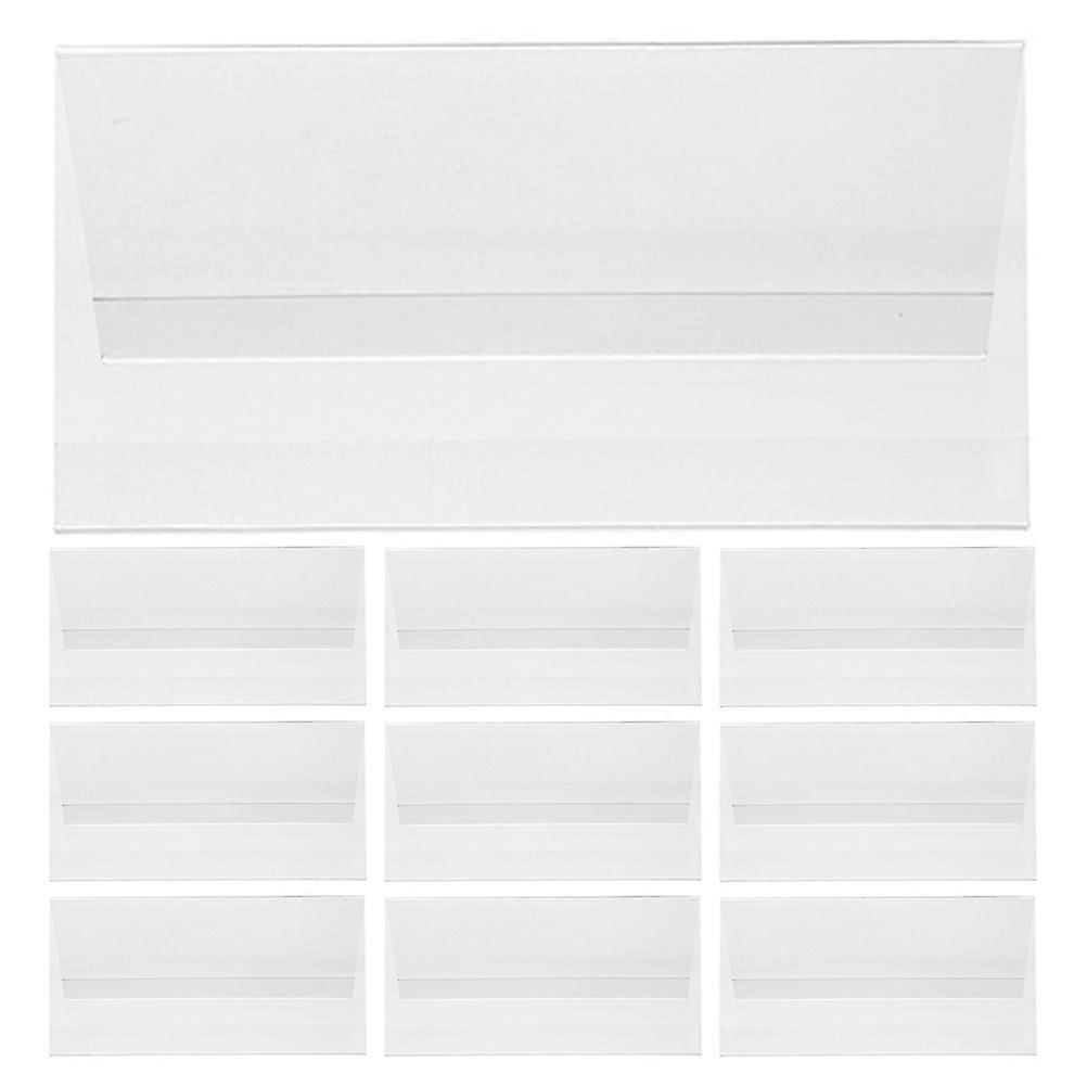 Acrylic Office Name Plates for Meeting Use with V Shaped Double Sided 10Pcs