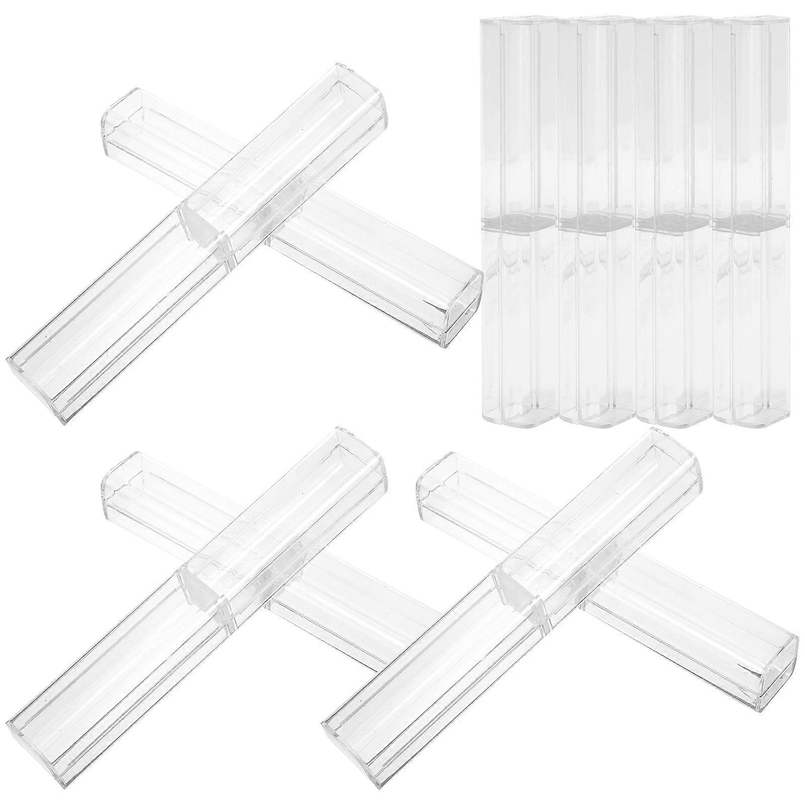 Transparent Sketch Pencil Cases 40 Pcs Organizer For Home Office Supplies Featuring Material And Practical Design
