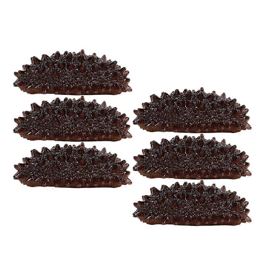 Decorative Sea Cucumber Model Artificial Sea Cucumber for Decoration 6Pcs