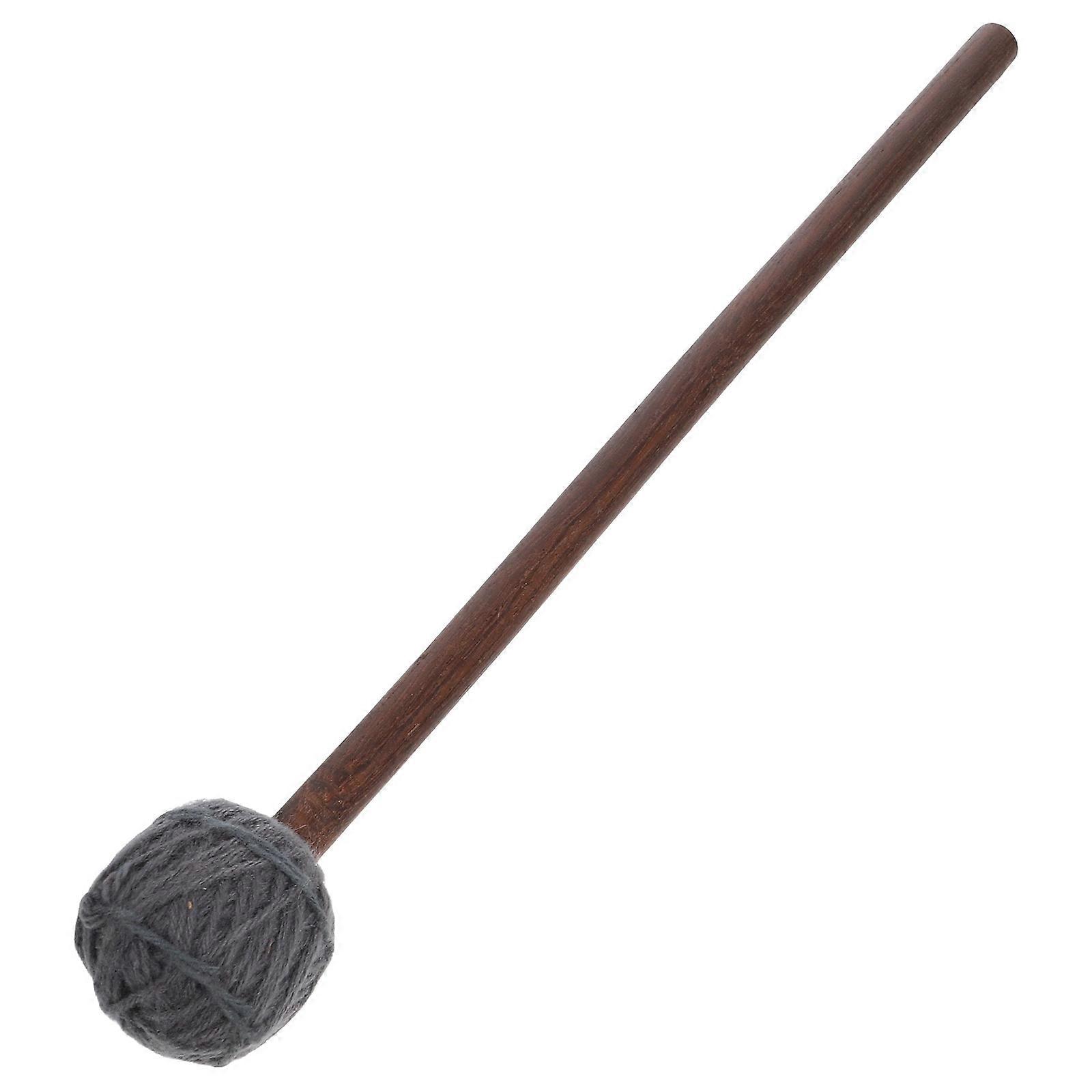 Sound Bowl Strikers for Percussion 2Pcs Grey Woolen Yarn Singing Mallet