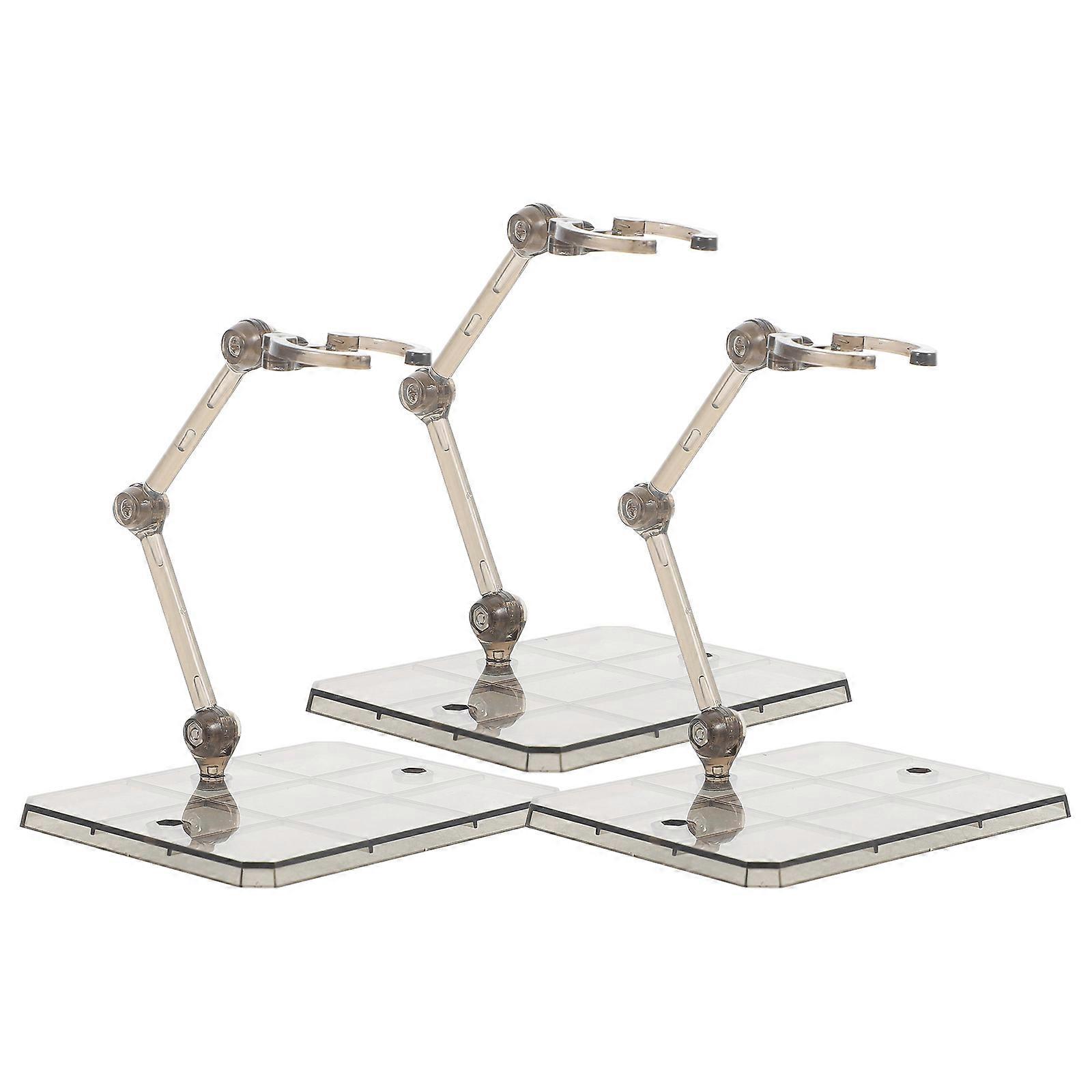 Action Figure Display Holder Bases for Storage 15Pcs Transparent