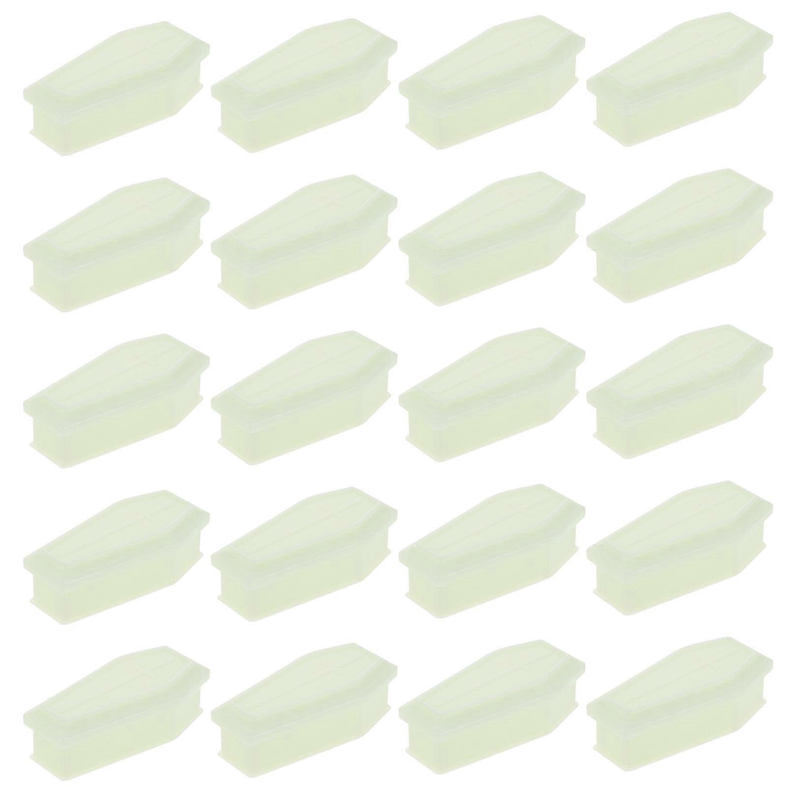 Mini Coffin Boxes Coffin Decor for Halloween Party 40Pcs Glow Effect