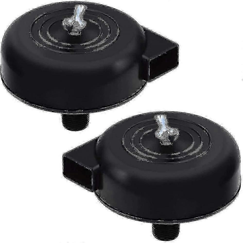 2 Pcs Compressor Filter, 16mm 3/8pt Male Thread Silent Compressor For Air Compressor (black) KIC NIE