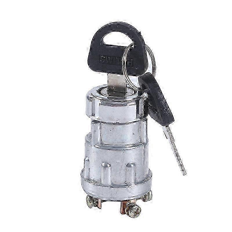 Universal Car Boat 12V 4 Position Ignition Switch with 2 Keys Compatible with Petrol Engine Farm Mac YVL