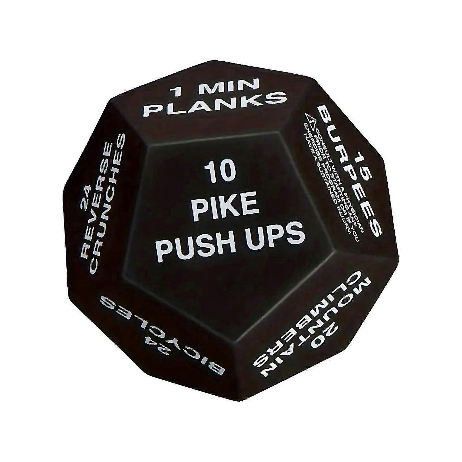 Workout Dice Fitness Challenge 4" 12-Sided Yoga Exercise Dice