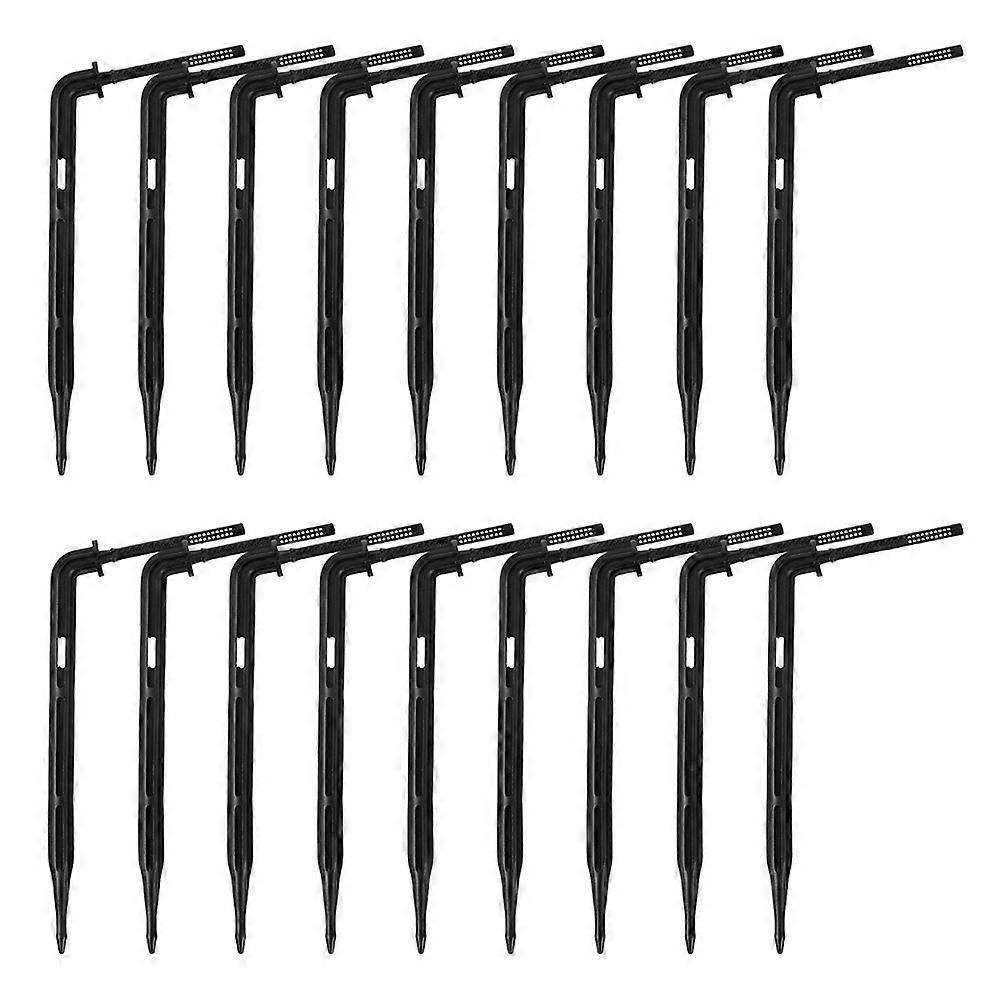Drip Irrigation Stakes Black Plastic for 600Pcs Precise Irrigation System