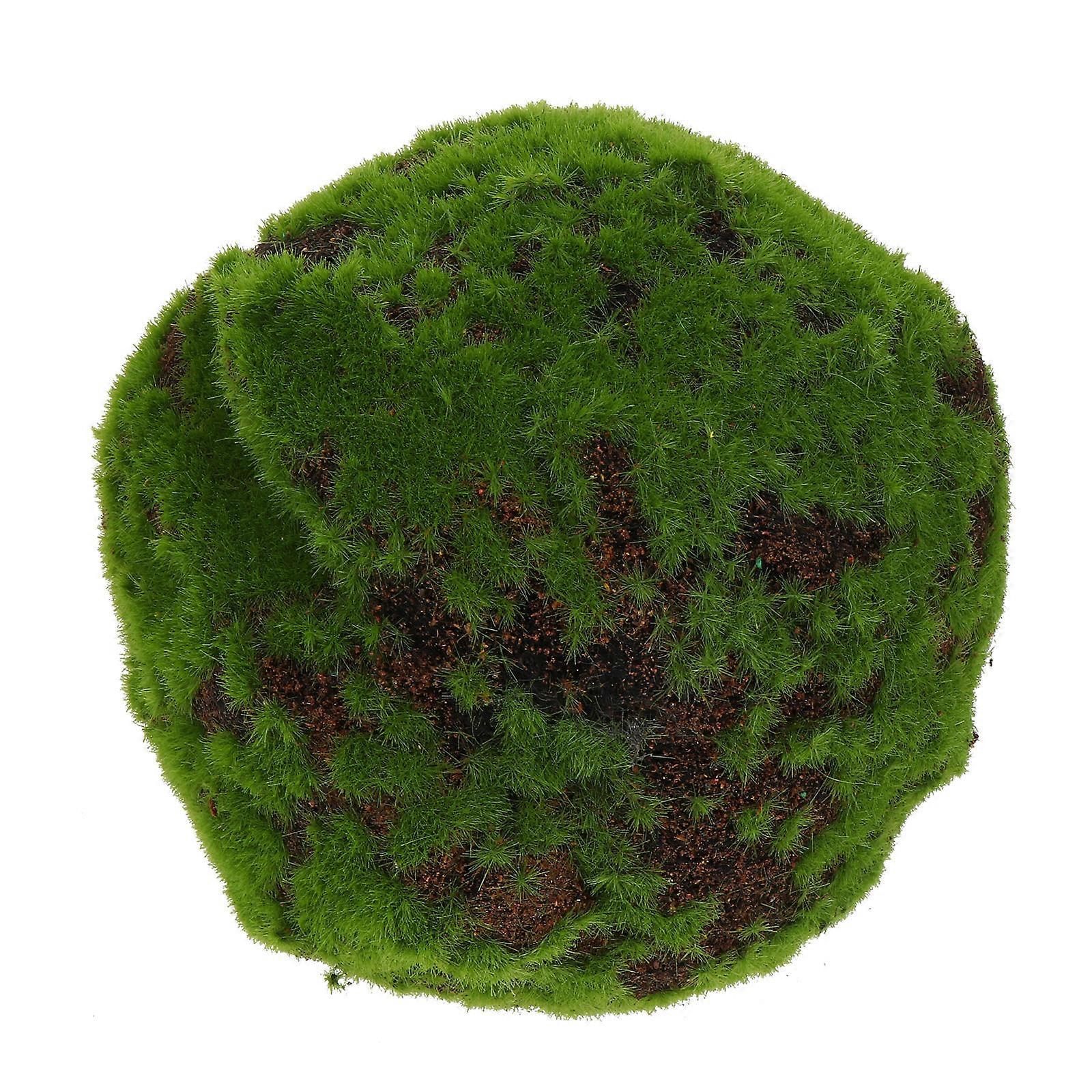 Green Simulated Moss Stone Garden Ornament for Decor 3Pcs Set