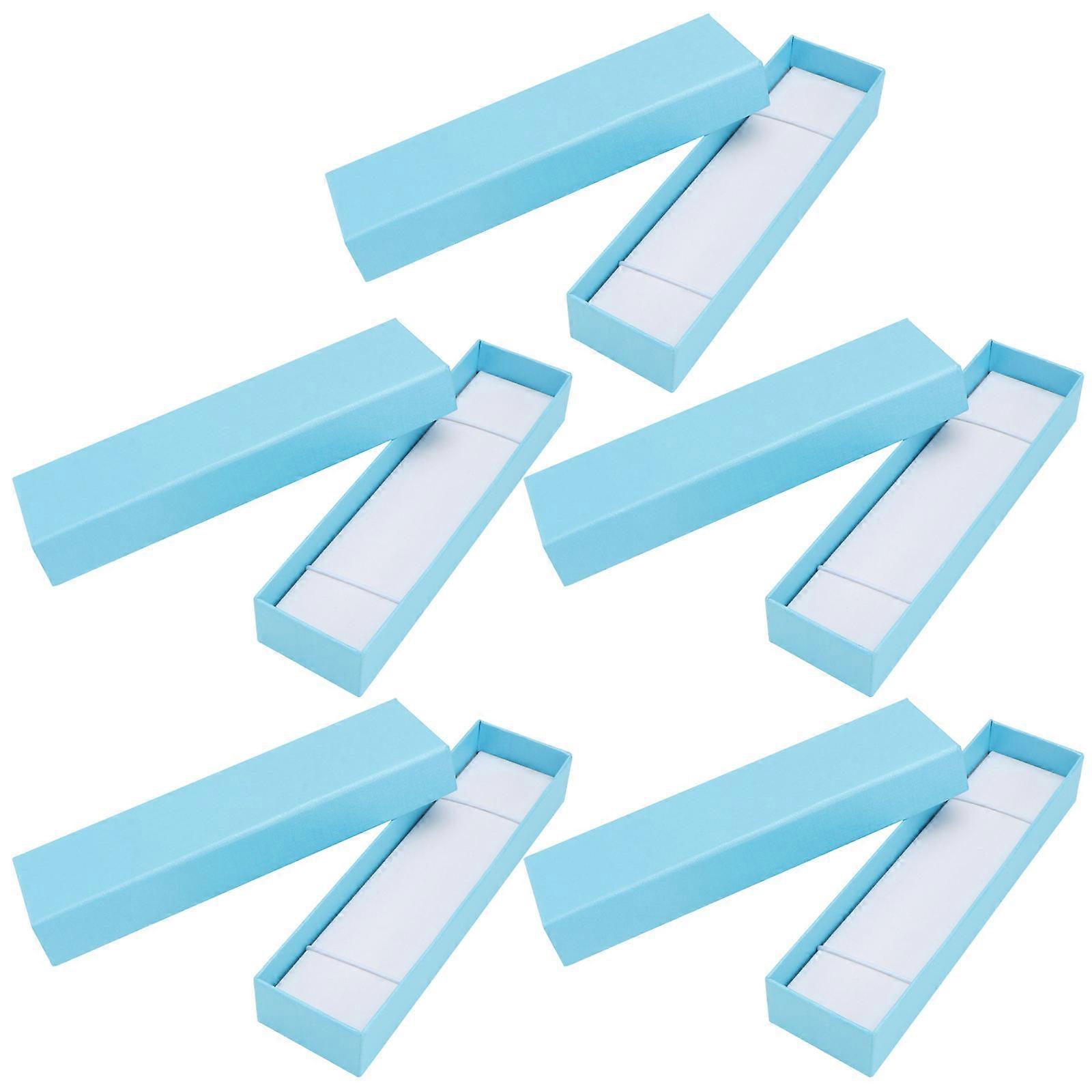 Paper Pencil Box Bookmark Storage Box for Storage Use 10Pcs Blue