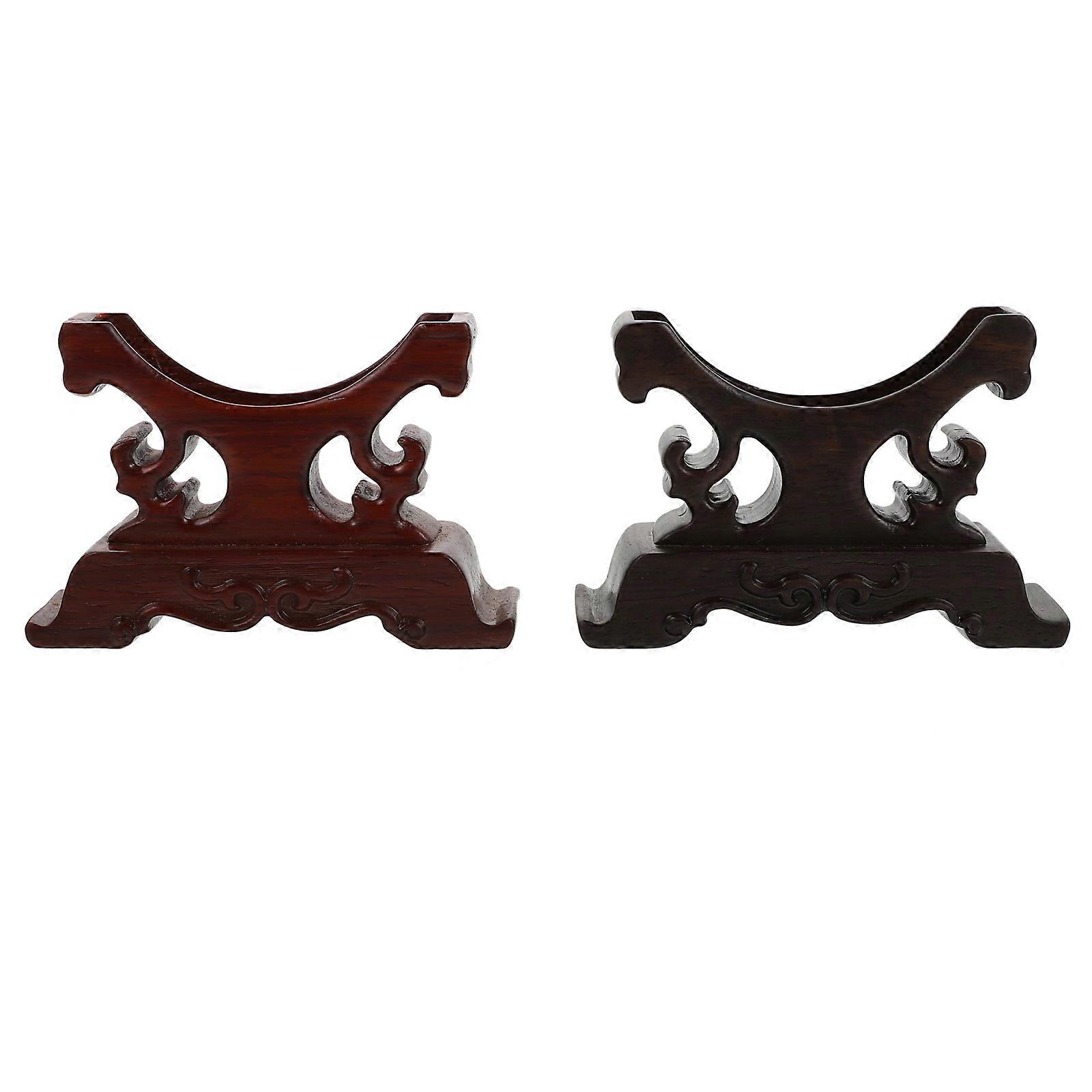 Bracelet Display Base Wooden Showing Rack for Organizing 6Pcs
