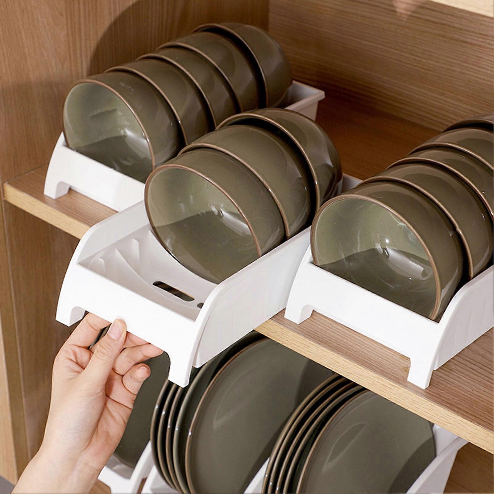 Homerr Kitchen Dishware Storage Rack with Drainage, Large Capacity & Divisions, Compatible with Homerr Tools