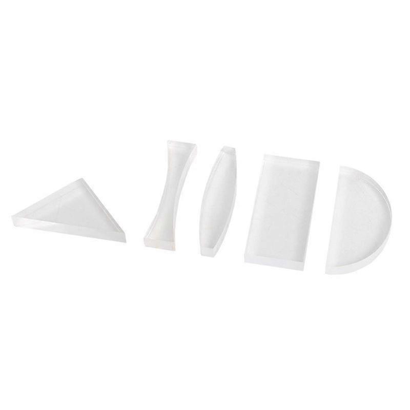 Minglan Reflection Optics Prism Semicircle Physical Triangle Experiment Reflection Cylindrical Concave Lens For Child