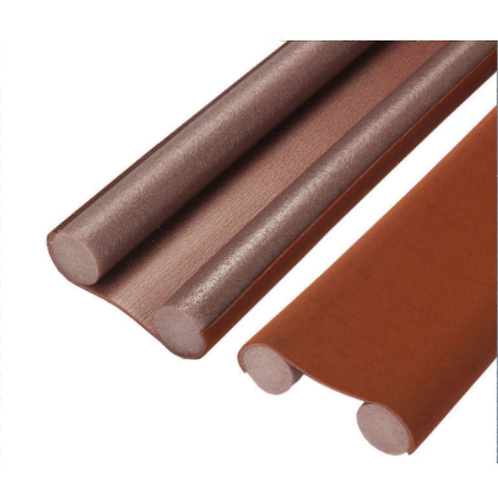Door Draft Stopper EVA Soundproof Door Bottom Sealing Strip Weatherproof Noise Blocker GuardBrown