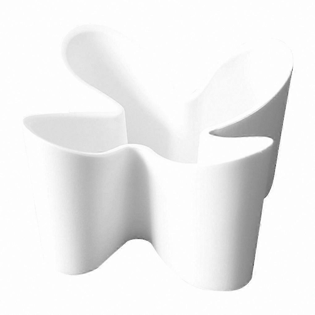 White Plastic Desktop Organizer for Office and Bedroom Use