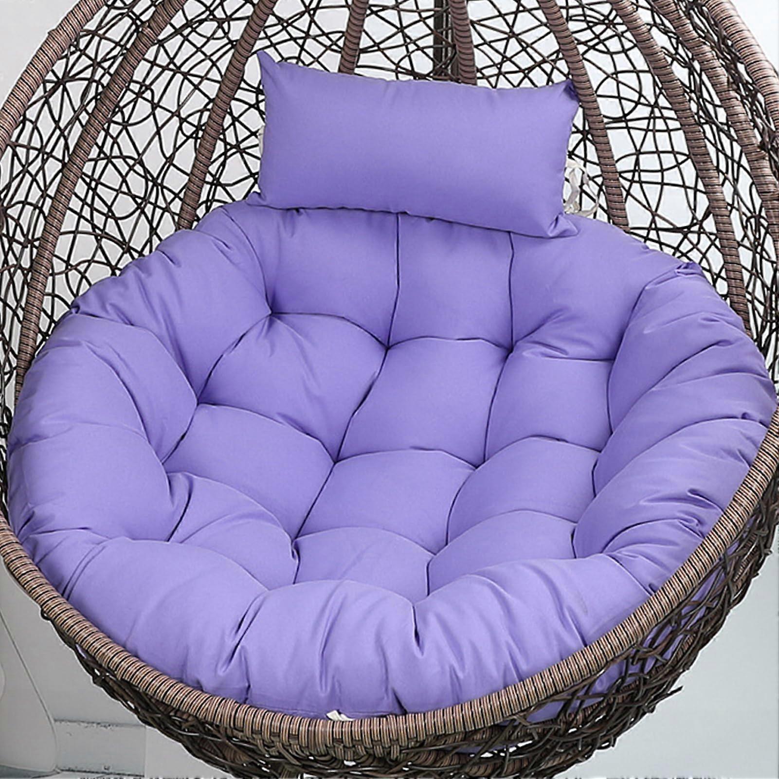 Comfortable Egg Chair Cushion Set 90cm - Soft Hanging Basket Seat Pad with Head Pillow for Swing Hammock Rocking Chairs