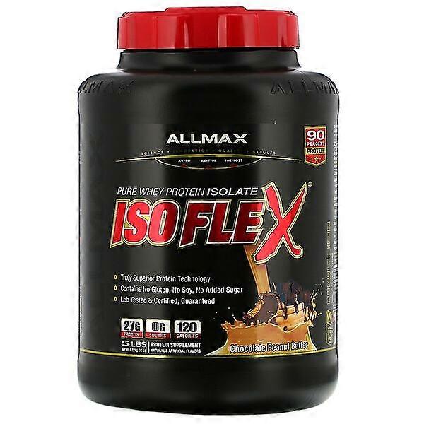 ALLMAX, Isoflex, Pure Whey Protein Isolate (WPI Ion-Charged Particle Filtration), Chocolate Peanut Butter, 5 lbs (2.27 kg)