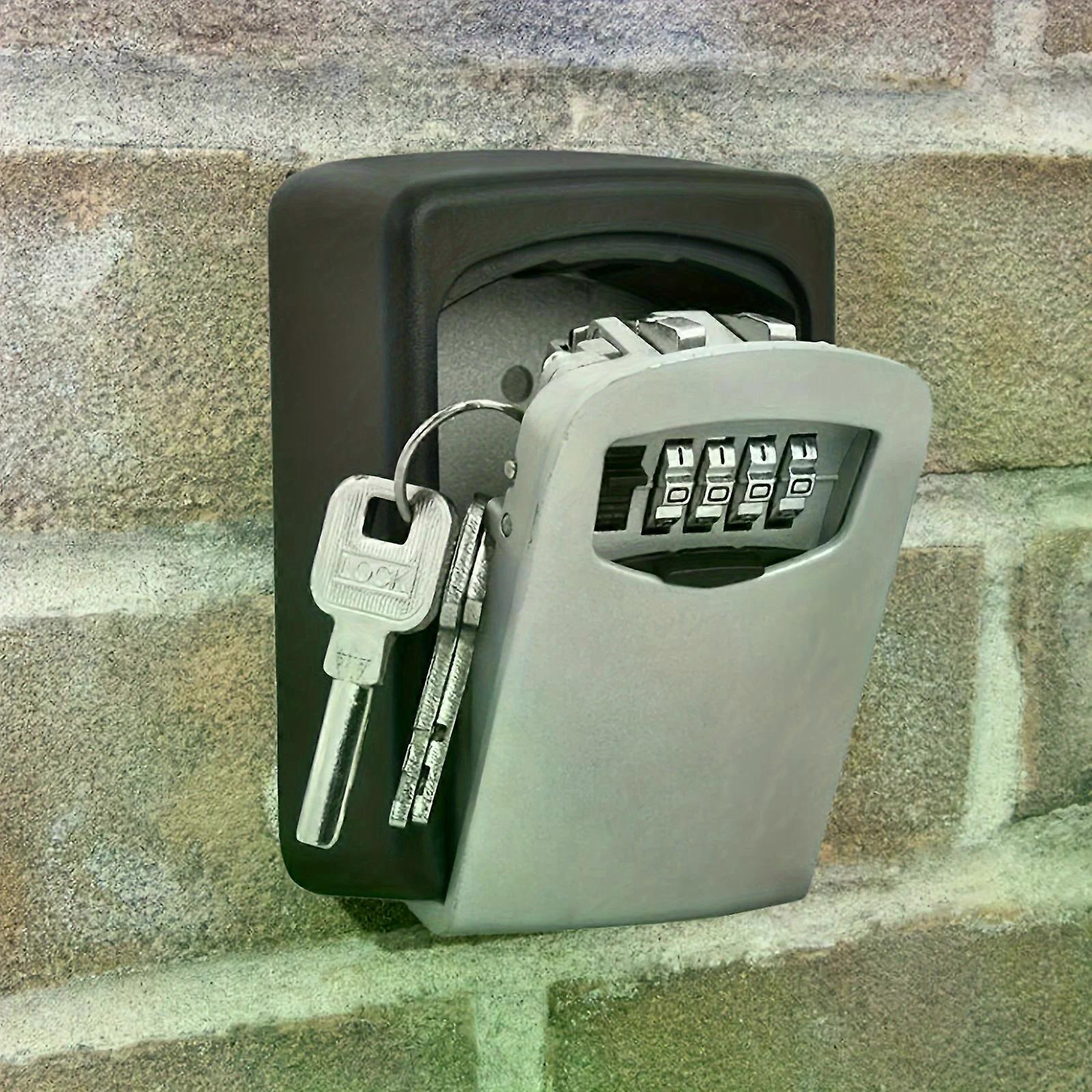 Ultra-Secure Flip Top Key Safe Box - Plastic Key Storage - for Hotel, Emergency, Travel, and Renovation Security