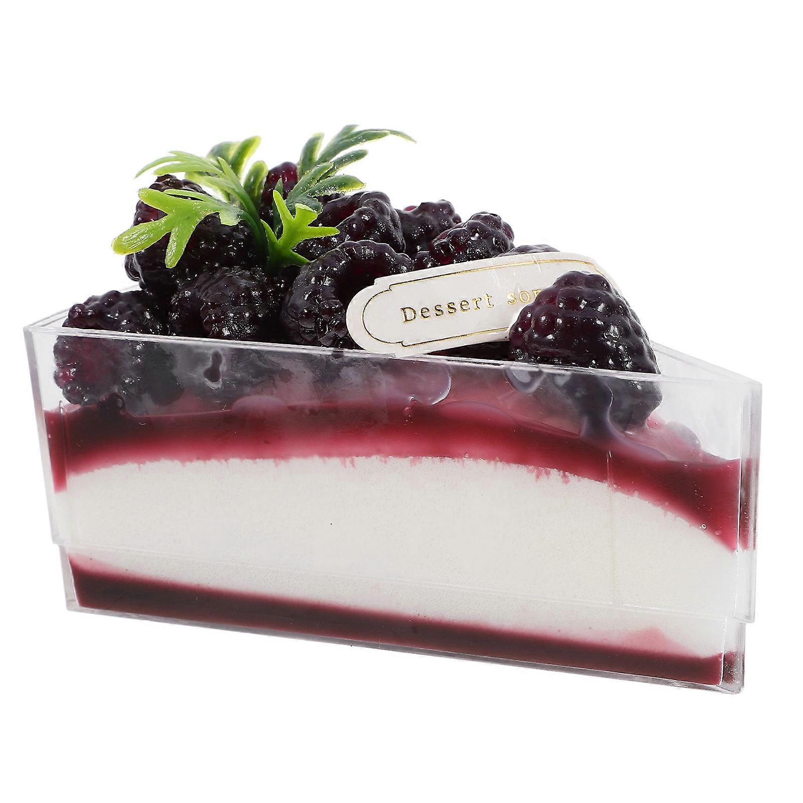 Artificial Slice Cake Simulation Cake Model for Party 5Pcs