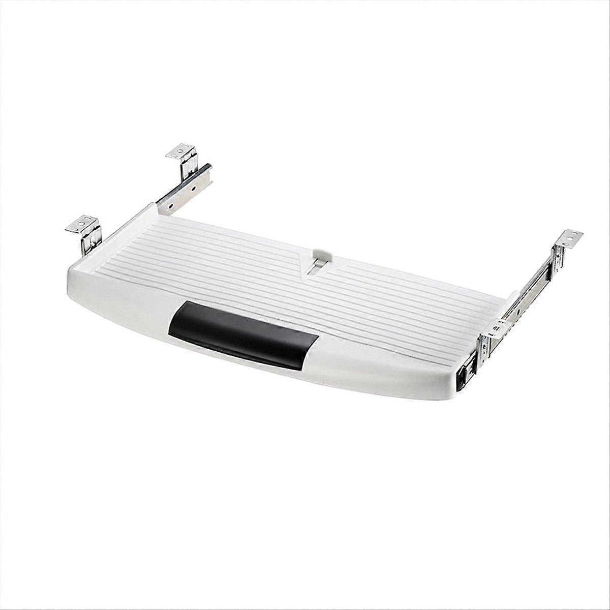 Keyboards Tray Under Desk Keyboards Stand Slide Pull Out White