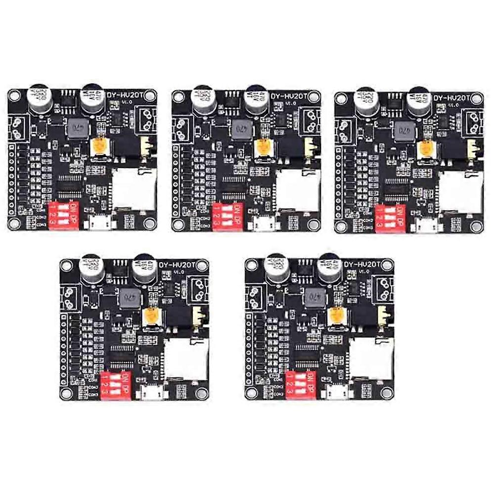 5PCS Voice Playback Module Supporting Micro-SD Card