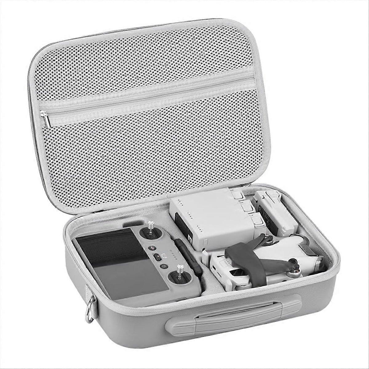 Carry Case Bag for Mini 4 Pro RC 2 Case, PU Leather Storage Bag