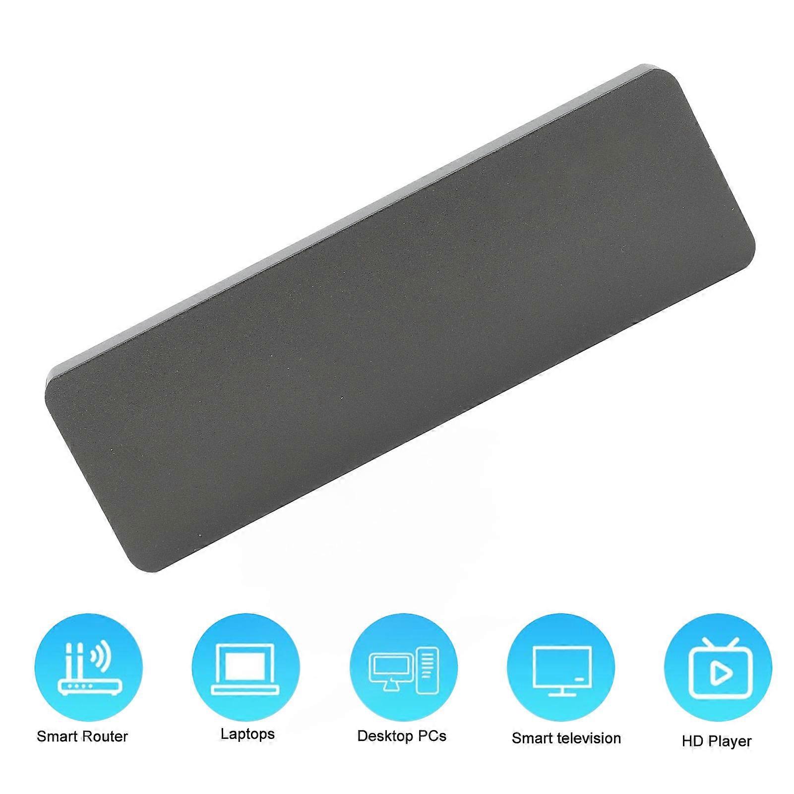 M.2 NGFF SSD Hard Drive Enclosure 10Gbps High Speed SATA B Key SSD USB3.1 Hard Drive Enclosure with Type C A to Type C Dual Head Data Cable Grey  (No