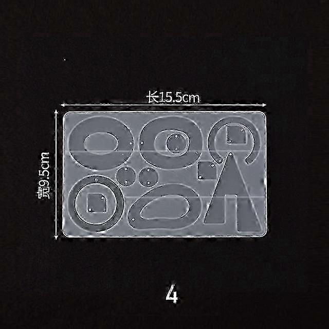 JWL-4pcs Silicone Earring Mold Earring Resin Mold (4 models can be matched at will, leave a message and let me know)