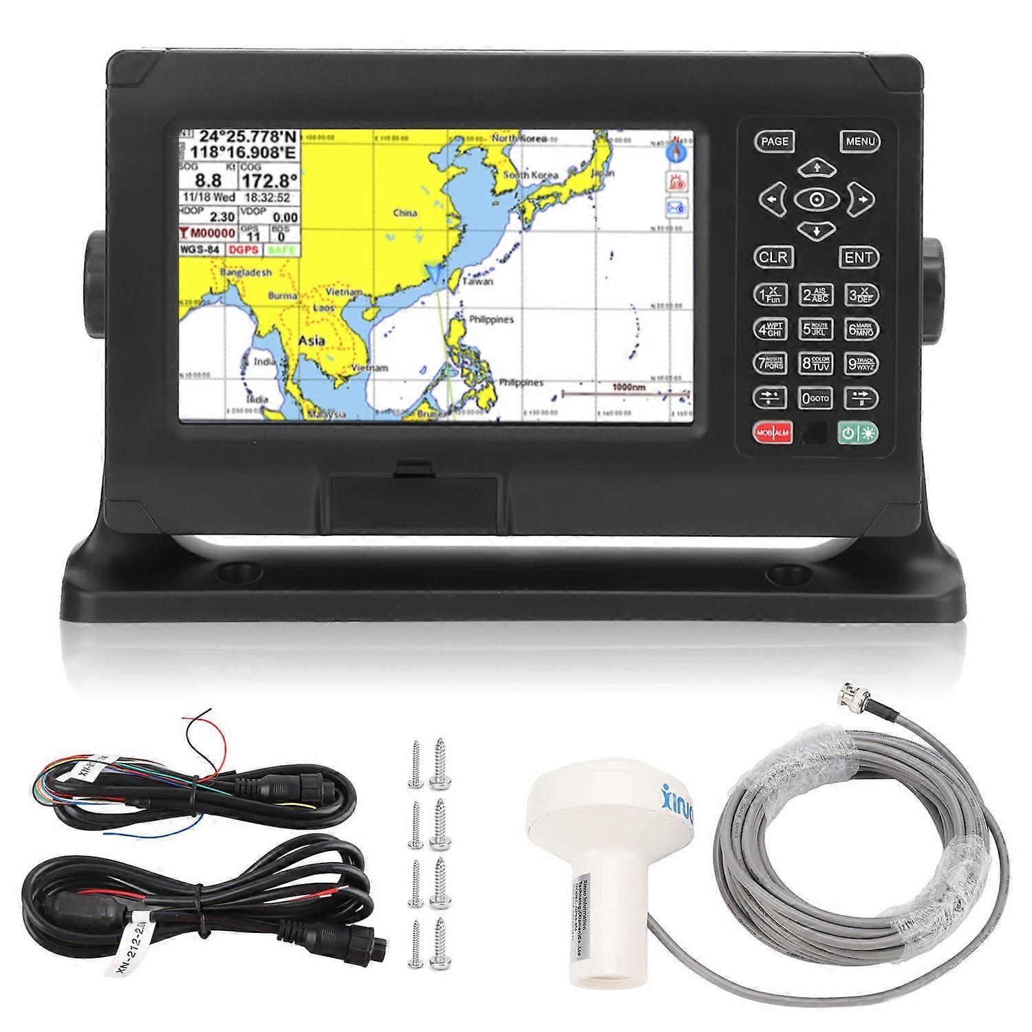 8in High Accuracy Chartplotter GPS BDS Water Proof Keyed Assist Chartplotter For Marine
