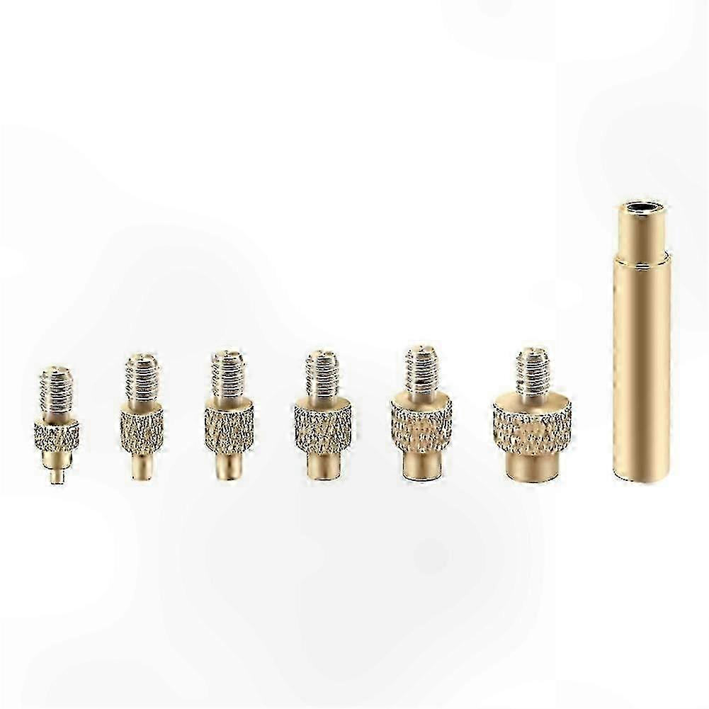 Heat Insert Nut Iron Tip M2 M3 M5 M6 M8 Brass Thread Embedded Kit Heat Insertion Tool for 3D PrinteGold SZRH