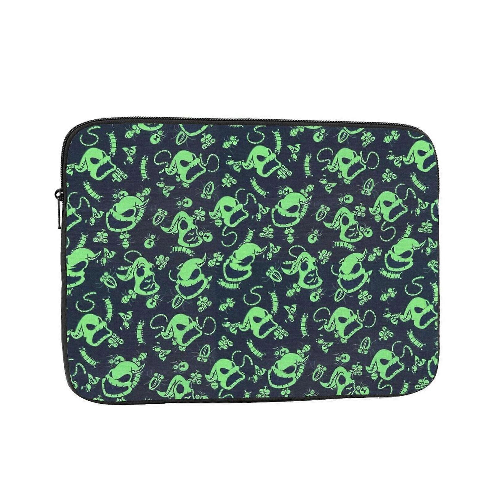 The Nightmare Before Christmas Multi-Character Grid Sublimated Neoprene Laptop Case with Rubber Charm
