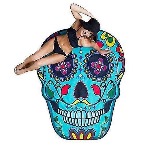 Runde Skull Design Strandmatte