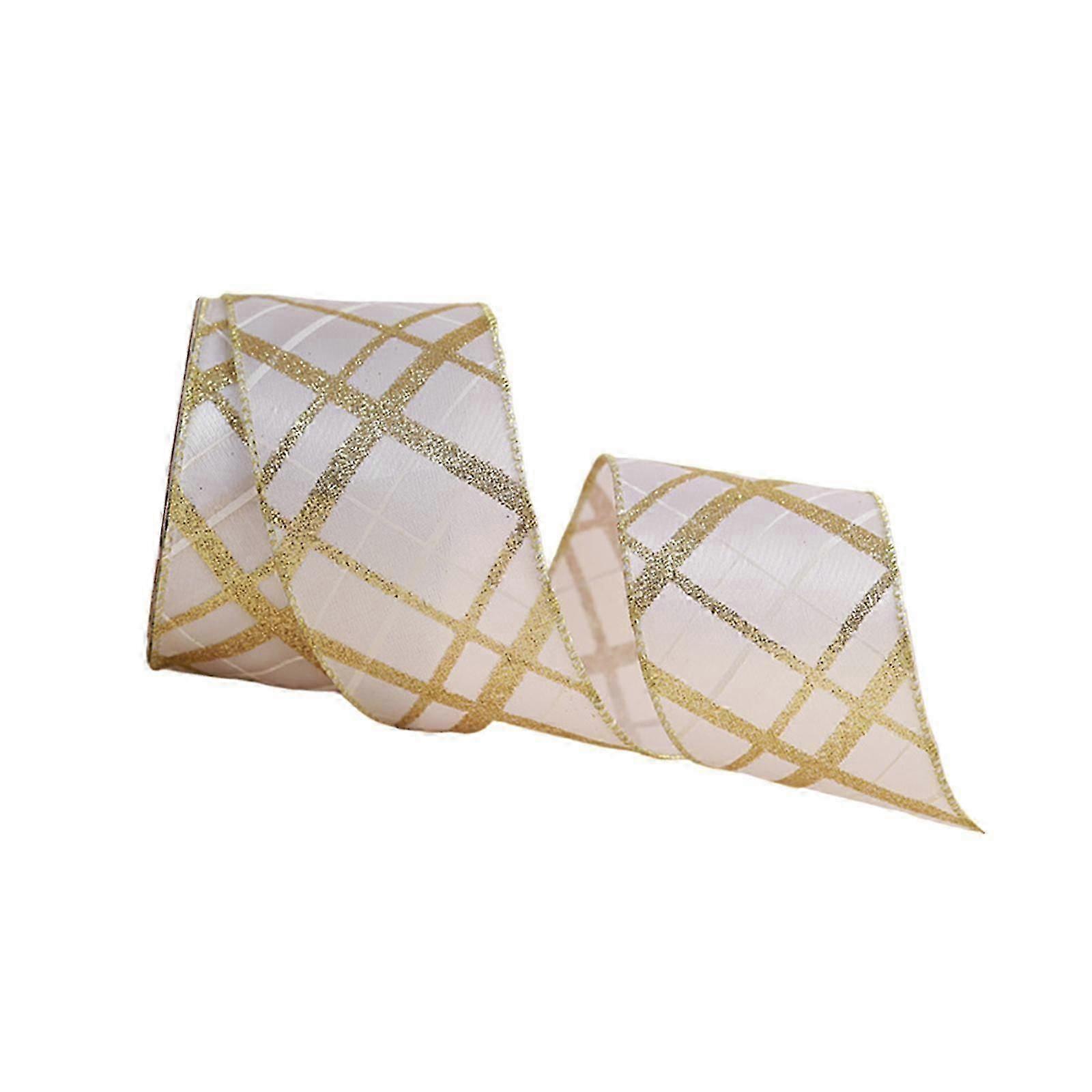 Christmas Wired Ribbon DIY Bouquets Wrapping Versatile Christmas Tree Ribbon