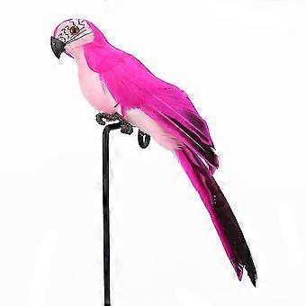 Acheter Plumes de perroquets artificiels créatifs en mousse, 2 pièces, modèle d'oiseau, décoration de jardin extérieur pour maison et mariage
