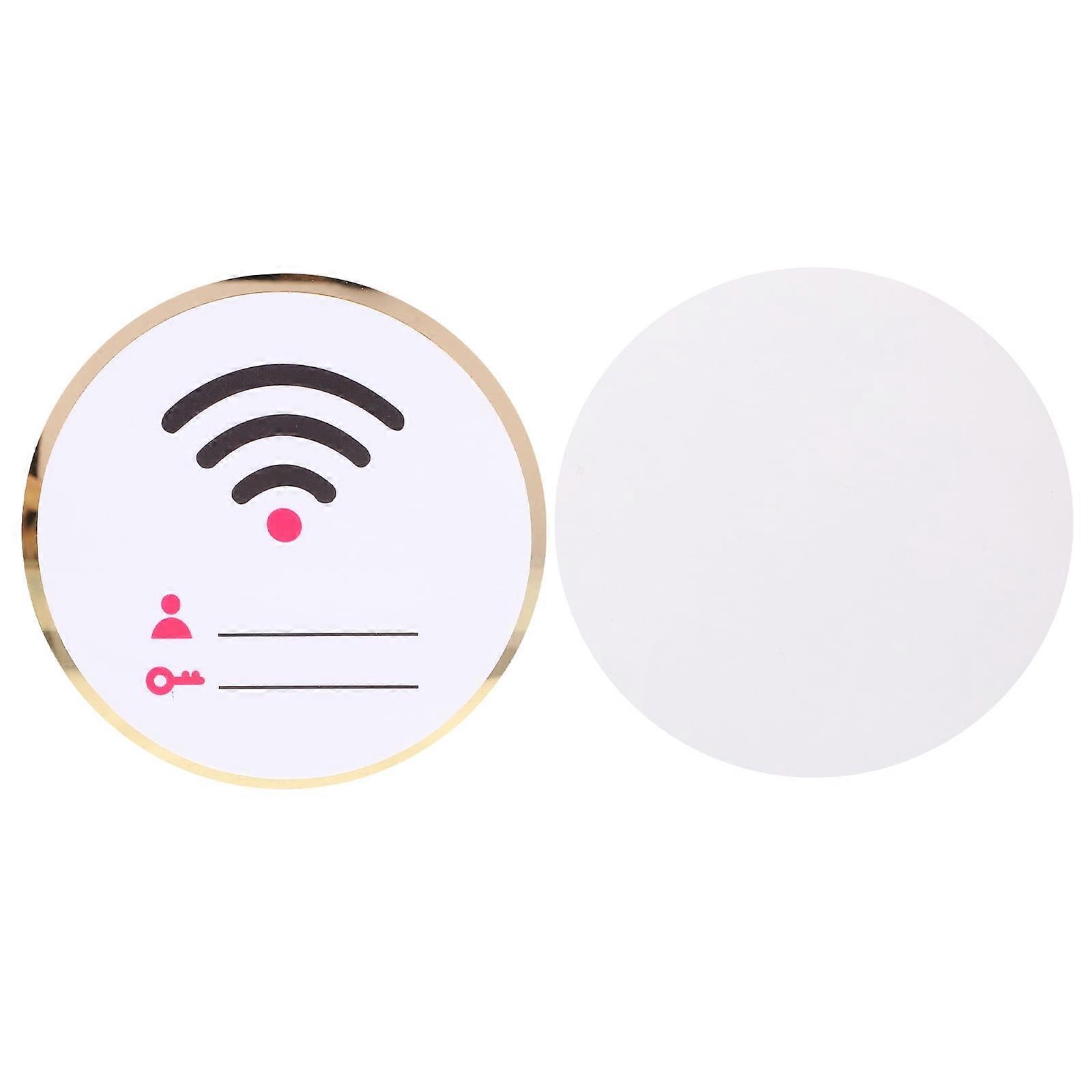 Wifi Sign Coverage Acrylic Reminder Account and Password Office Plaque Simple Stylish