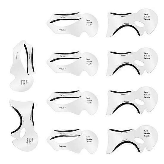 2/10Pcs Pro Eyeliner Stencils Winged Models Template Cards Makeup Shaping Tools